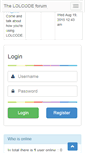 Mobile Screenshot of forum.lolcode.org